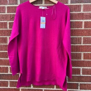 Michael Kors knit fuchsia‎ azalea sweater size S